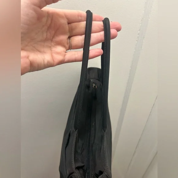 Prada Black Nylon Tote Bag with Logo Detail EUC - Picture 7 of 16